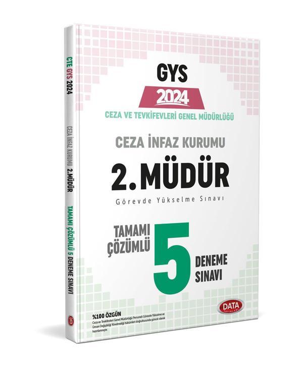 Data Yayınları 2024 GYS Ceza ve Tevkifevleri 2. Müdür 5 Deneme Sınavı - Data Yayınları - Image 1