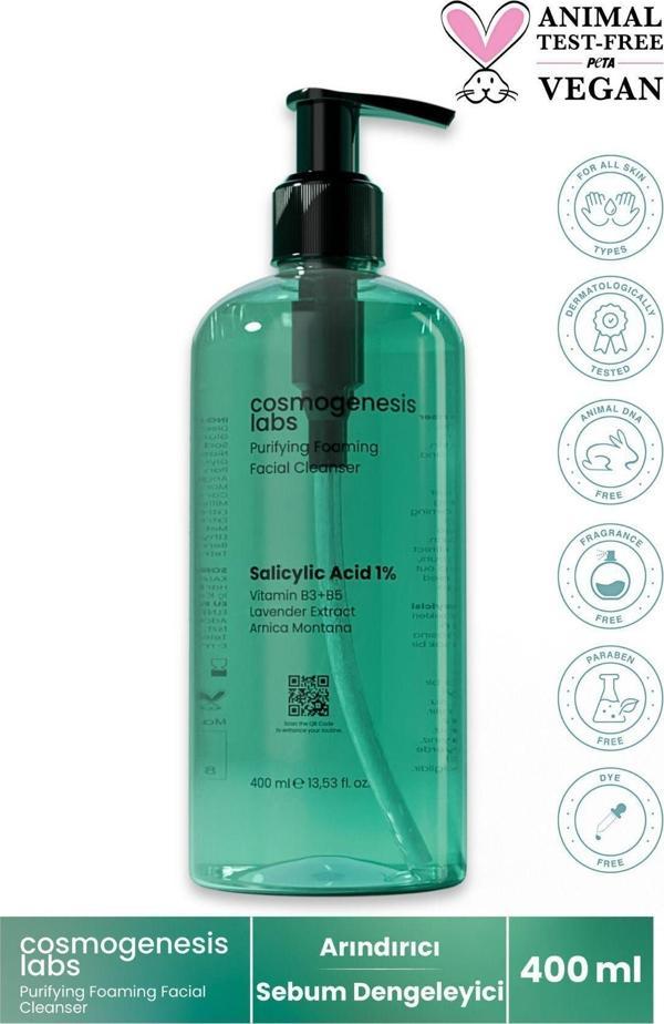 Purifying Foaming Facial Cleanser 400 ml - Image 1