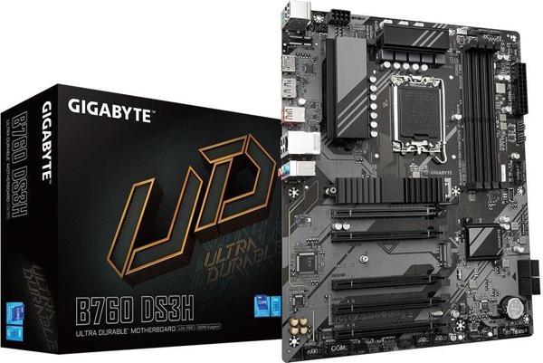GIGABYTE B760 DS3H DDR5 1700p ATX Anakart - Image 1