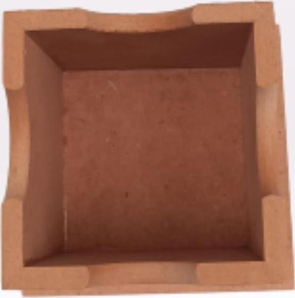 Hobi 90062 Dekoratif Masaüstü Kalemlik Ahşap MDF Kare El Yapım - Image 1
