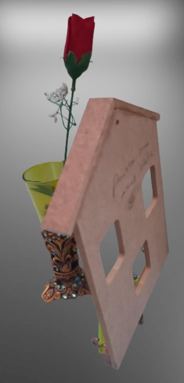 Hobi Dekoratif Model Anahtarlık Kutu Ham Ahşap MDF El Yapım  - Image 1
