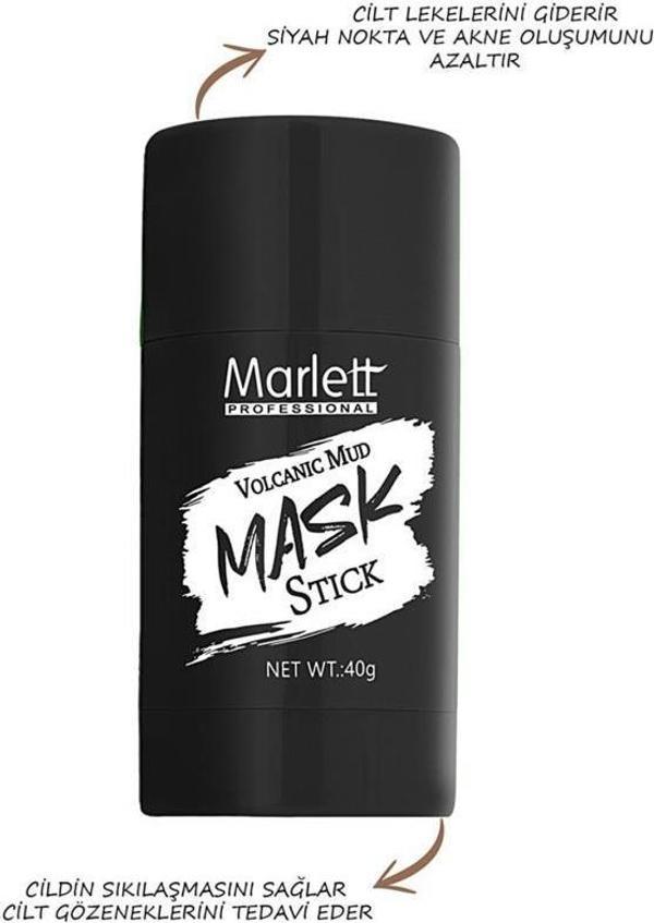 Marlett Proffesional Volcanic Mud Cleaning Mask Stick 40 Gr - Image 1