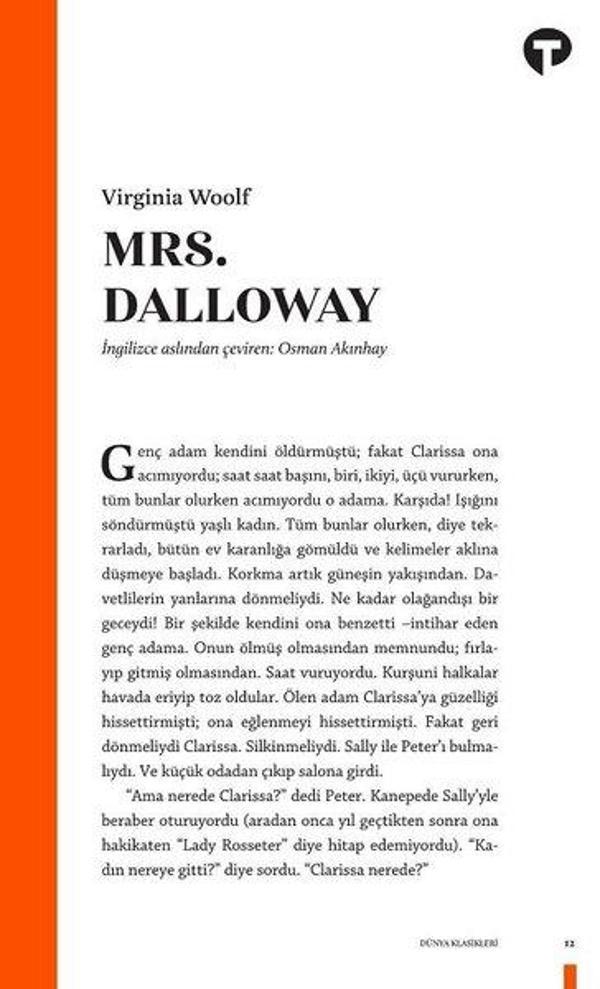Mrs. Dalloway - Turkuvaz Kitap - Image 1