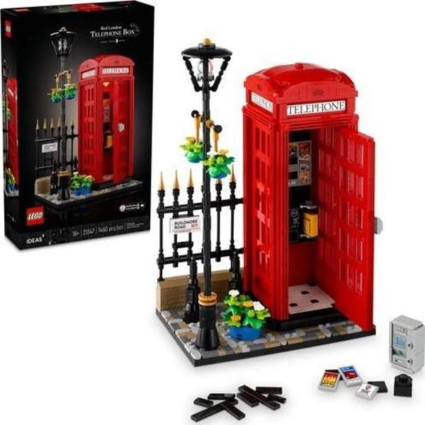 LEGO Ideas 21347 Red London Telephone Box (1460 Parça) - Image 1