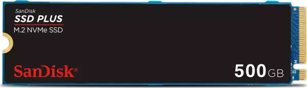 SanDisk Plus SDSSDA3N-500G-G26 PCI-Express 3.0 500 GB M.2 SSD - Image 1