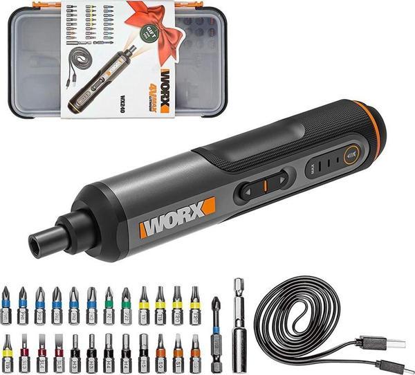 WORX WX240 4Volt/1.5Ah. Li-ion Akıllı Şarjlı Tornavida + 26 adet Bits Uç - Image 1