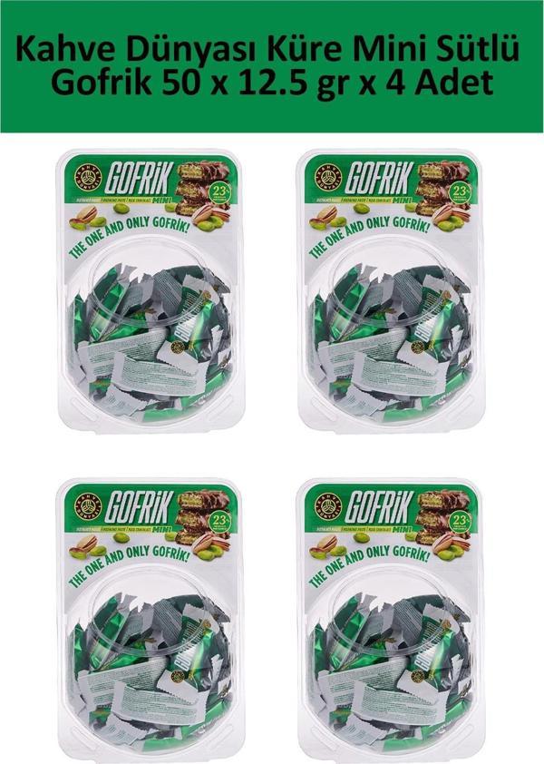 Kahve Dünyası Küre Mini Sütlü Gofrik 50 x 12.5 gr x 4 Adet - Image 1