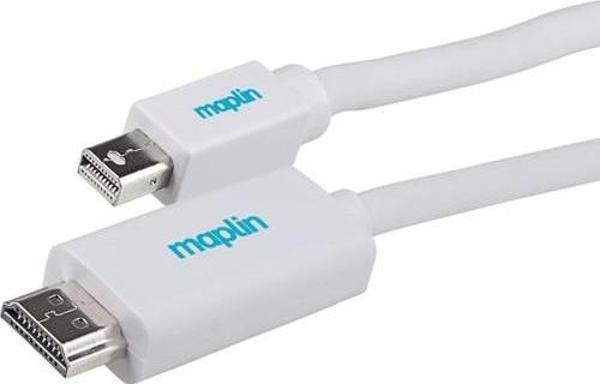 Mini Displaypot To HDMI Kablo 3 Metre Beyaz - Image 1