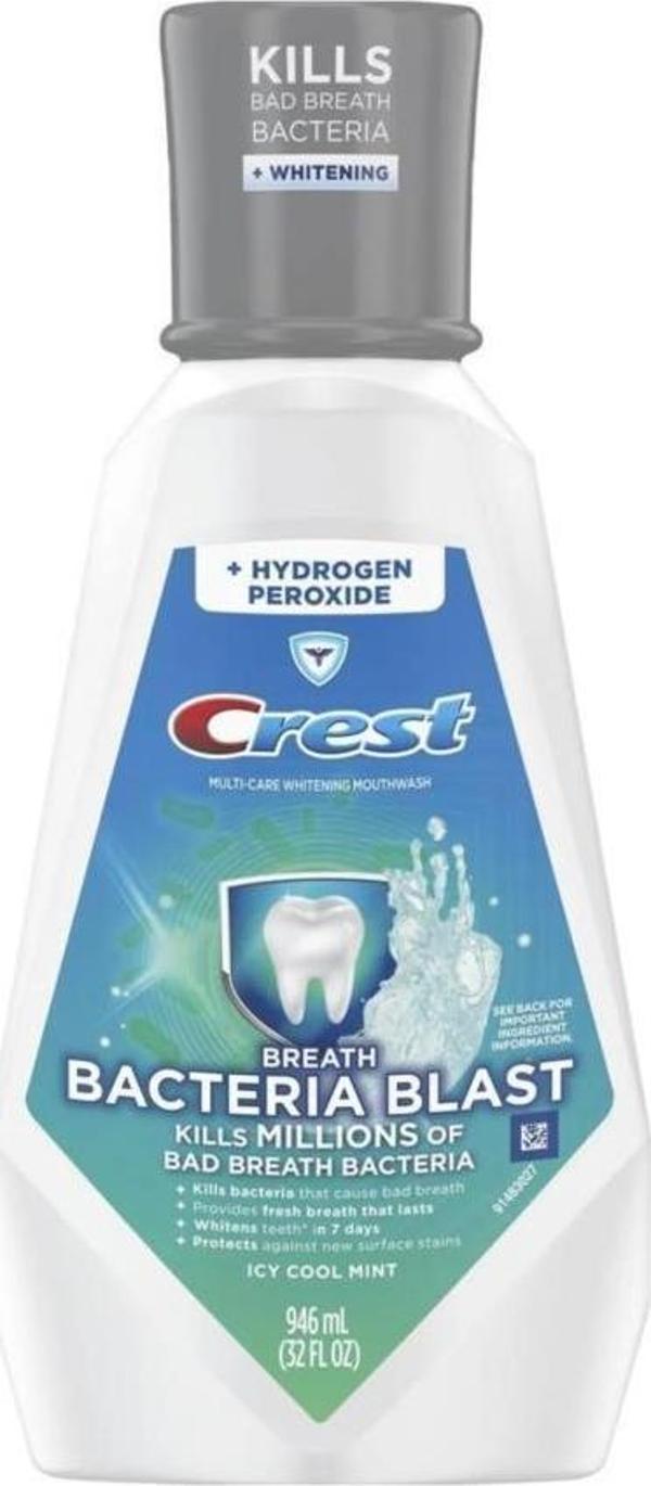 Crest Breath Bacteria Blast Gargara 946 ML - Image 1