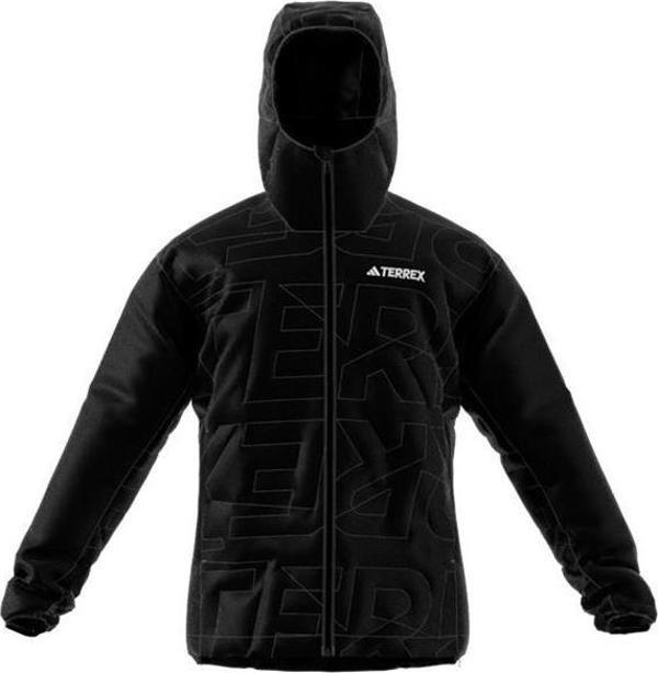 adidas Siyah Erkek Kapüşonlu Mont IB4233-XPR VARIL - Image 1