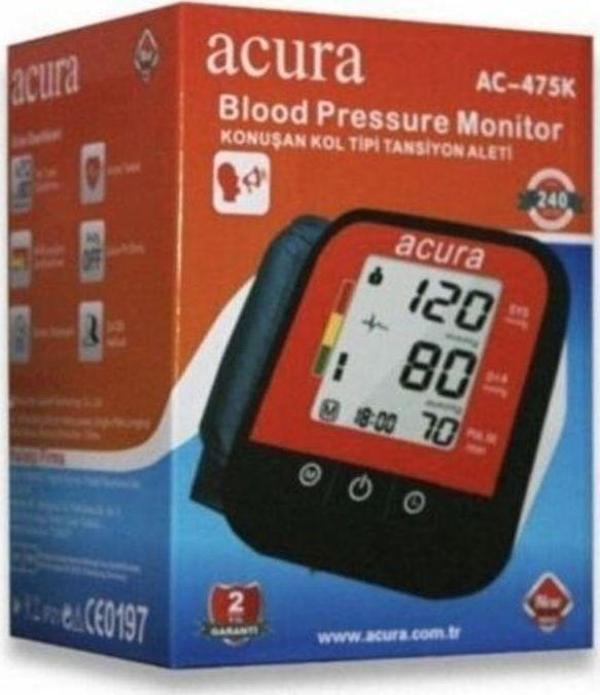 Acura Ac-475 K Türkçe Konuşan 240 Hafızalı Üst Koldan Tansiyon Aleti  - Image 1