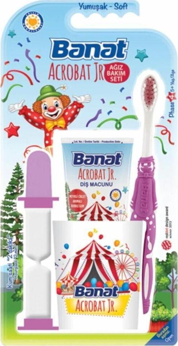 Banat Acrobat Junior Çocuk Diş Fırça Seti - Image 1