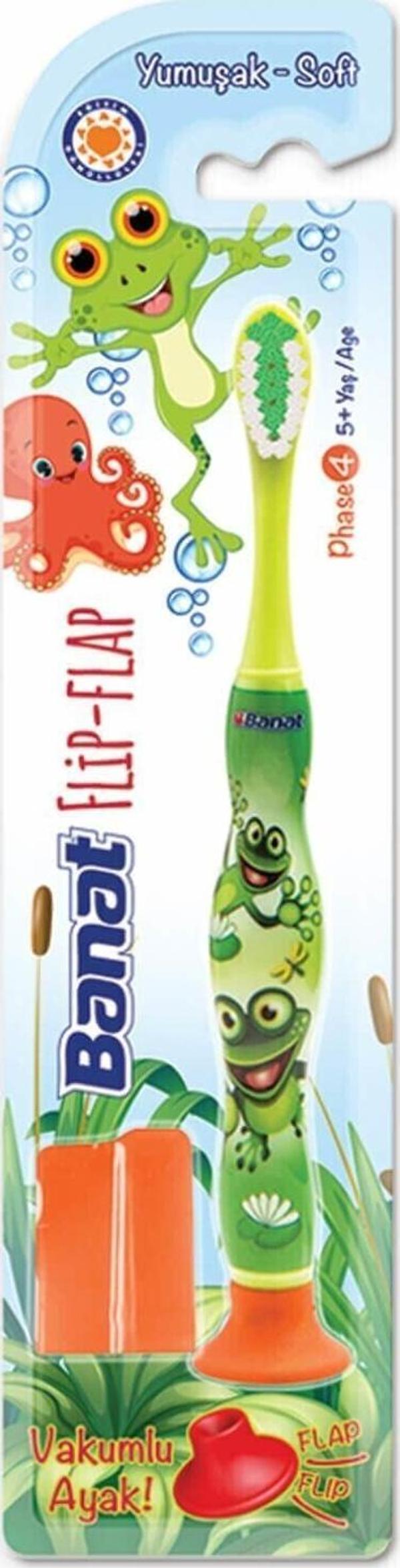 Banat Flip-flap Vakum Ayaklı Çocuk Diş Fırçası - Image 1