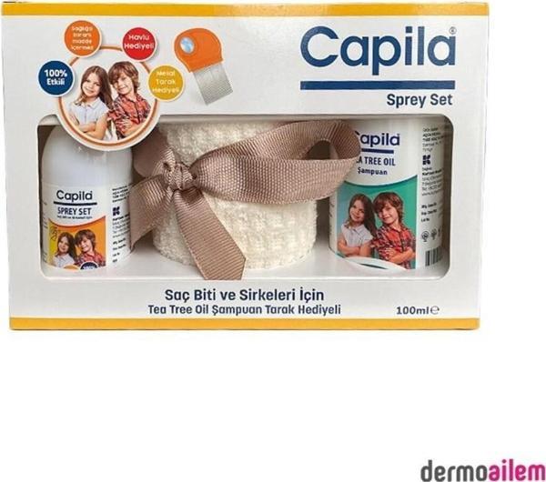 Capila Bit Spreyi 100 ML + Bit Şampuanı 200 ML Metal Tarak ve Havlu Hediyeli  - Image 1