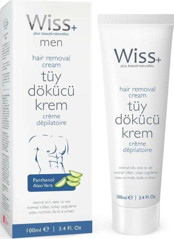 Wiss + Men Tüy Dökücü Krem 100ml - Erkekler Için  - Image 1
