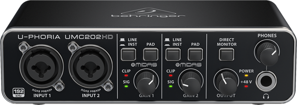 BEHRINGER UMC202HD - 2x2, 24-Bit/192kHz USB Ses Kartı - Image 1