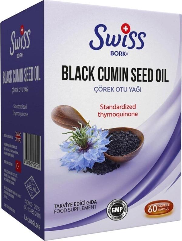 Swiss Bork Bork Çörek Otu Yağı 60 Softjel Kapsül - Image 1