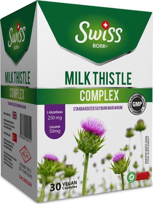 Swiss Bork Bork Milk Thistle Complex 30 Kapsül - Image 1