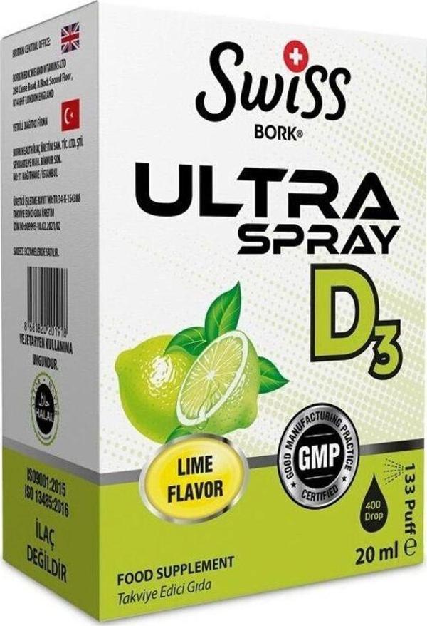 Swiss Bork Bork Ultra D3 Sprey 20ml - Image 1