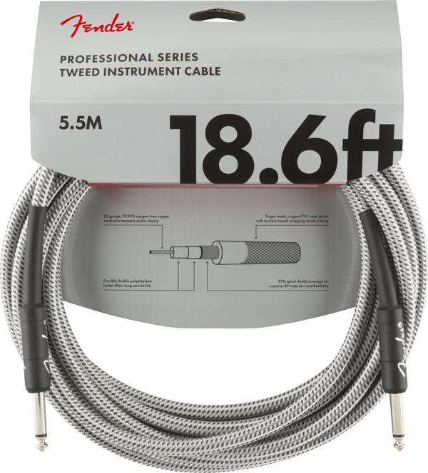 Fender Professional 5m Beyaz Tweed Enstrüman Kablosu - Image 1