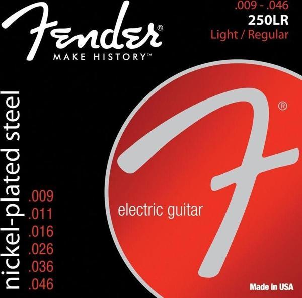 Fender Super 250 Nickel Plated Steel Ball End 250LR .009-.046 Elektro Gitar Teli - Image 1