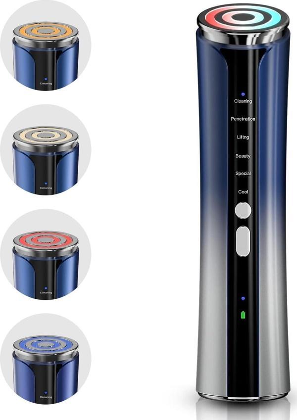 Texet Mikro Akımlı Yüz Masaj Cihazı, 6'sı 1 Arada Cilt Sıkılaştırma Makinesi - Image 1
