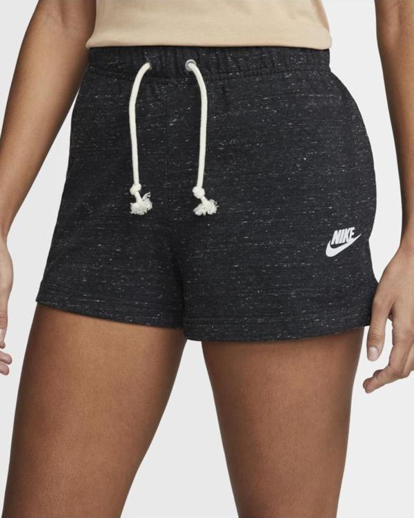 Sportswear Gym Vintage Siyah Renk Kadın Şortu - Image 1