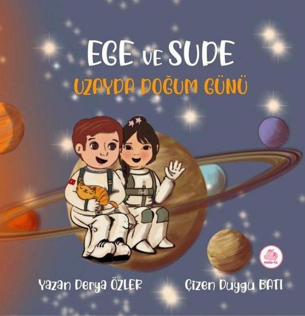 Ege ve Sude Uzayda Doğum Günü - Pembe Fil Yayınları - Image 1