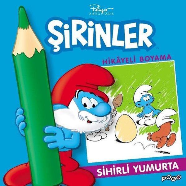 Sihirli Yumurta-Şirinler Hikayeli Boyama - Pogo - Image 1