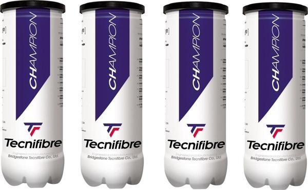 Tecnifibre Champion 3'lü 4 Kutu Tenis Topu - Image 1