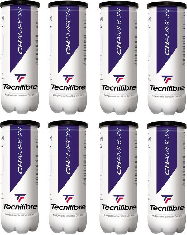 Tecnifibre Champion 3'lü 8 Kutu Tenis Topu - Image 1
