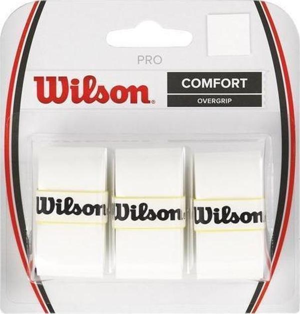 Wilson Pro Comfort 3'lü Beyaz Tenis Gribi WRZ4014WH - Image 1