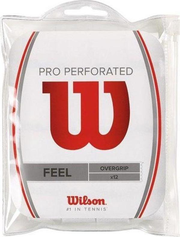 Wilson Pro Perforated 12'li Tenis Gribi Beyaz wrz4006wh - Image 1
