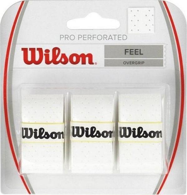 Wilson Pro Perforated Feel 3'lü Tenis Gribi Beyaz WRZ4005WH - Image 1