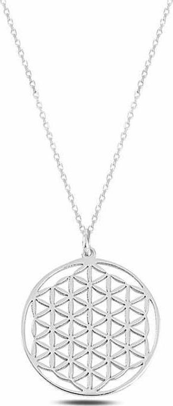 Himarry ​​Gümüş Yaşam Çiçeği Kolye - Image 1