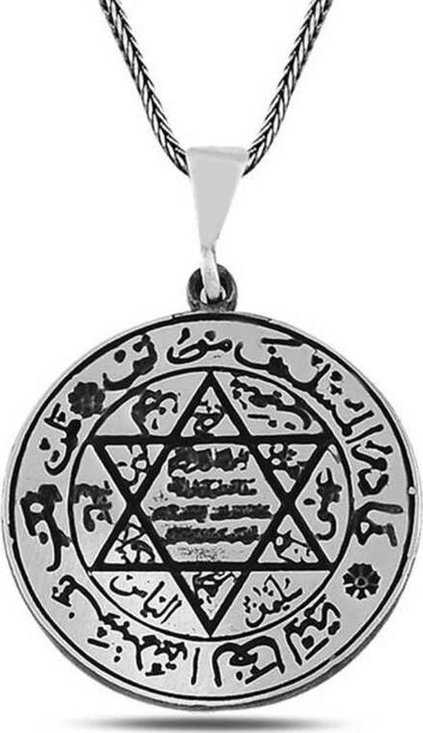 Himarry Gümüş Süleyman Mührü Kolye - Image 1