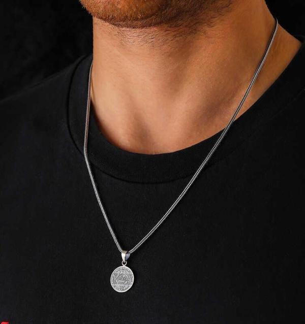 Himarry Gümüş Süleyman Mührü Kolye - Image 1