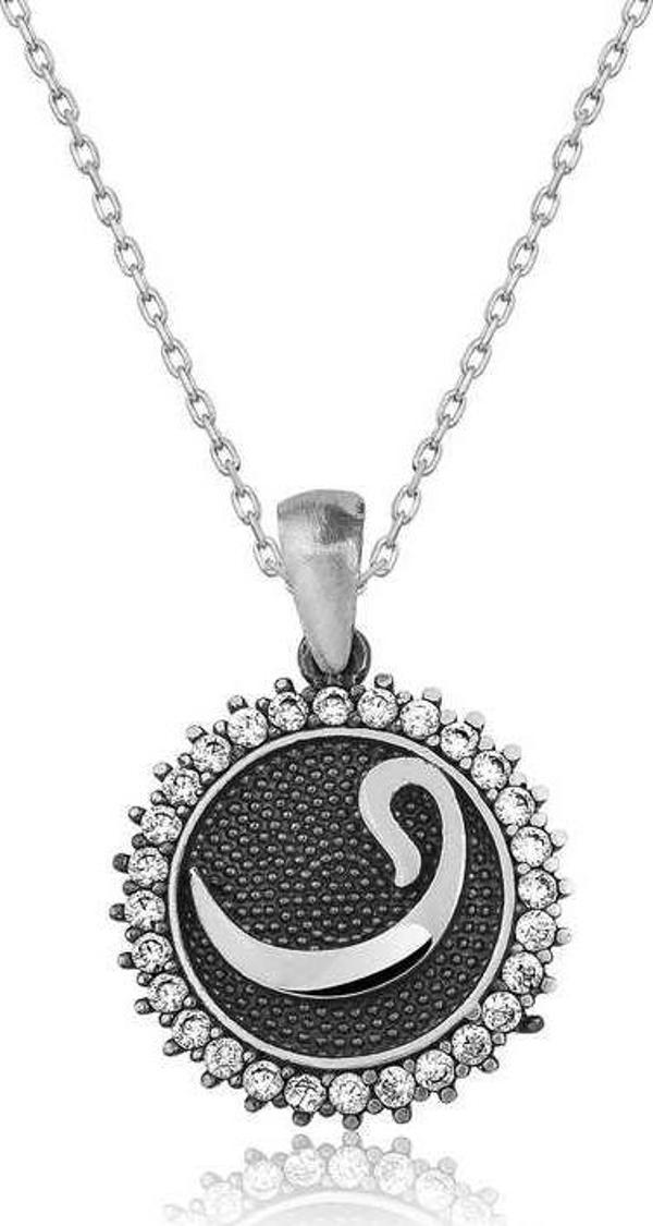 Himarry Gümüş Vav Harfi Bayan Kolye - Image 1