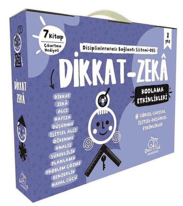 Dikkat Zeka 2.Sınıf Seti-8 Yaş-7 Kitap Takım - Dikkat ve Zeka Akademisi - Image 1