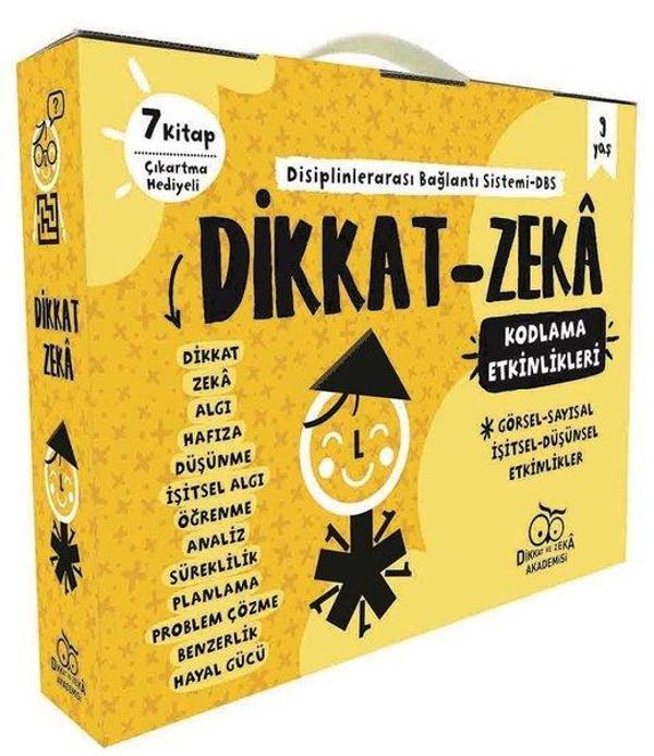 Dikkat Zeka 3.Sınıf Seti-9 Yaş-7 Kitap Takım - Dikkat ve Zeka Akademisi - Image 1