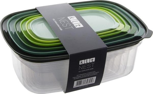 Klt Nest 6'lı Saklama Kabı Yeşil - Image 1