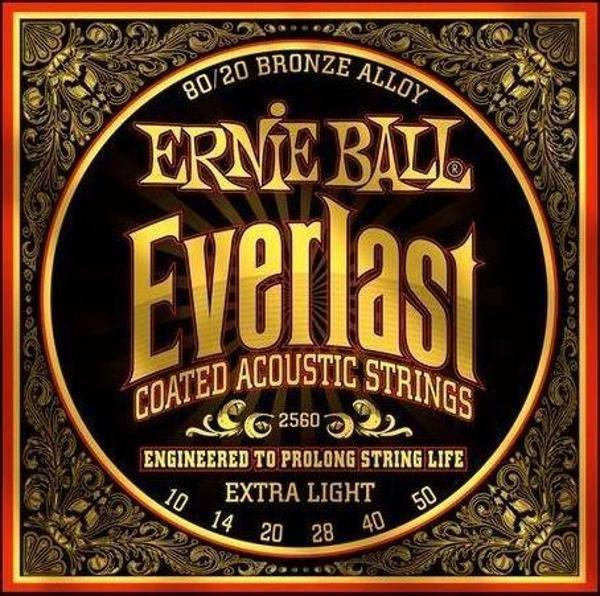 Ernie Ball P02560 10-50 Coated Akustik Gitar Teli - Image 1