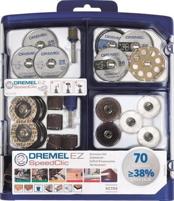Dremel 70 Parça Speedclic Çok Amaçlı Aksesuar Seti (Sc725) - Image 1
