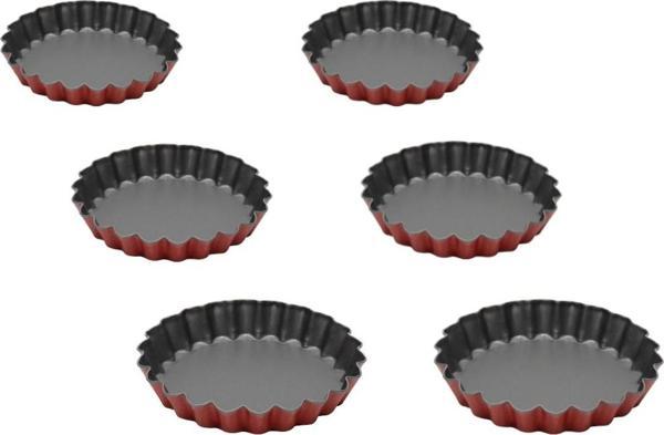 Guardini Anto Mini 6'lı Tart Kalıbı Kırmızı - Image 1
