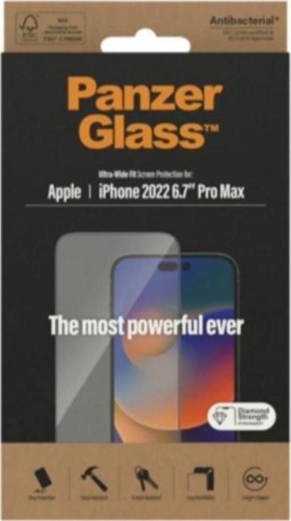 Iphone 14 Pro Max Uwf Antibakteriyel Ekran Koruyucu Diamond Strength - Image 1