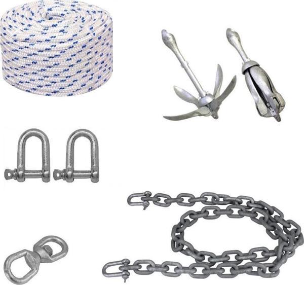 Ocean Marine Tekne ve Şişme Bot İçin Hazır Şemsiye Çapa ,Çıpa Seti 4 KG - Image 1