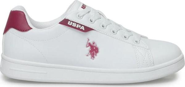U.S. Polo Assn. Costa Wmn Spor Ayakkabı Beyaz-Bordo - Image 1