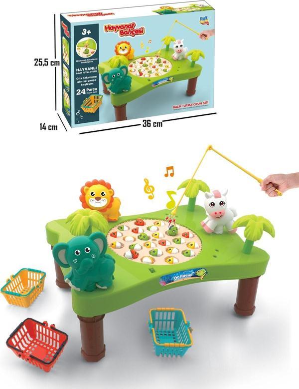 Kayyum Oyuncak Mıknatıslı Masalı Balık Yakalama Oyun Seti Müzikli - Image 1