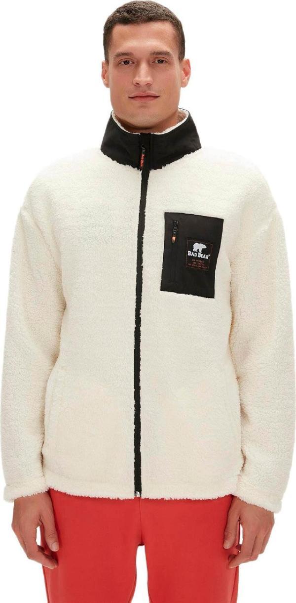 Bad Bear 23.02.29.009 Ryan Full-Zip Kırık Beyaz Erkek Ceket - Image 1