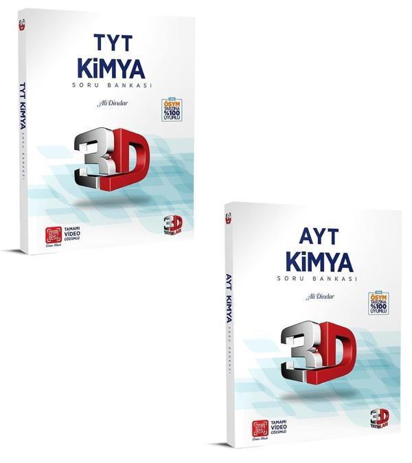 3D Yayınları 2024 Tyt Ayt Kimya Soru Bankası Seti - 3D Yayınları - Image 1
